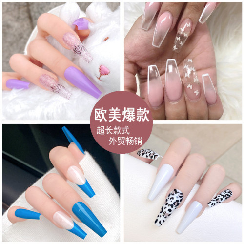 Hot Women Press On Nail Nails Beauty Glue