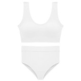 1602 Women Seamless Tops Panties Set Breathable Padded  Bralette Brazilian Underwear Suit Girls Sports Bra Set