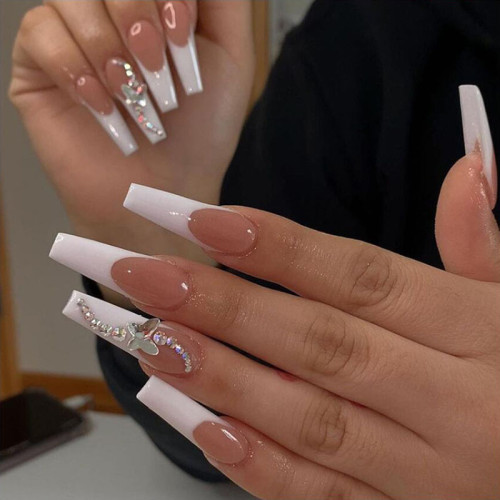 Hot Women Press On Nail Nails Beauty Glue