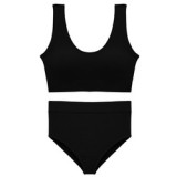 1602 Women Seamless Tops Panties Set Breathable Padded  Bralette Brazilian Underwear Suit Girls Sports Bra Set