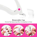 White nail clipper fake trimmer manicure clamp Special type U word Tools Cut clipper False Nail Tips Edge Cutters Manicure tools