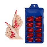 100PCS/Box False Nail Tips Fake Nails Art DIY Long Stiletto Acrylic Manicure DIY Tools Full Style 20 Colors Hot Sale Beauty Tool