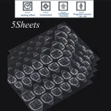 Long Ballerina False Nails with Colorful Wave Designs Wearable Coffin Fake Nails Full Cover Artificial Nail Art Tips 24pcs/Box