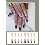 New Artificial Long Coffin Fake Nails Ballerina Manicure Tool Chinese Taiji False Nail Detachable Full Cover Nail Art Accessorie