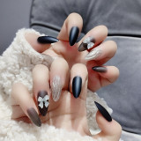 Mid-length False Nail Stiletto Head Wearable Fake Nails press on Nail Tips Suitable Girl Woman Summer Decoration Fingernail tips