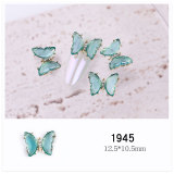 Crystal Butterfly Nail Art Decorations Transparent 3D Aurora Diamond Nail Jewelry for False Nails Nail DIY Decorations