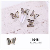 Crystal Butterfly Nail Art Decorations Transparent 3D Aurora Diamond Nail Jewelry for False Nails Nail DIY Decorations