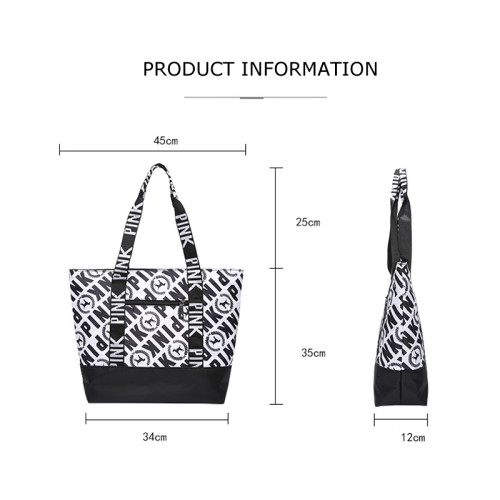 Fashion casual ladies nylon Handbag Letter pattern Shoulder Bag Large Capacity Waterproof Top-handle Bags