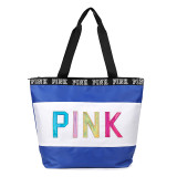 PINK Waterproof Top-handle Bags Luxury imitation bags brands Letter pattern Shoulder Bag casual ladies nylon Handbag