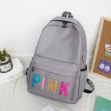 Waterproof Oxford cloth Backpack  Teenage Large Capacity School Bag Casual New Simple Solid Color Backpack For Women