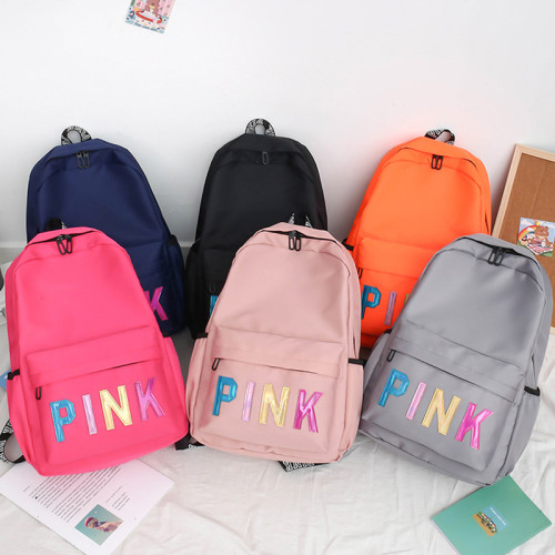 Waterproof Oxford cloth Backpack  Teenage Large Capacity School Bag Casual New Simple Solid Color Backpack For Women