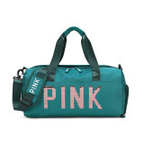 Sequins PINK Travel Bag Women Fitness Training Bag For Sports Gym Female Yoga Dry Wet Separation Shoes Bags