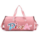 Pink Large Capacity Duffle Bags Women's Travel Bag Fashion Sequins Luggage Pack High Quality Handbag Multifunctional  satchel