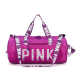 Fitness Training PINK Bag Sequins Letter Outdoor Sports bag Package Yoga Handbag high capacity Sports Crossbag
