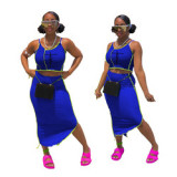 OJW030946 Multifunctional 2022 Hot Selling Women 2 Skirt Set Sexy Stylish Two Piece Summer Sets for wholesales