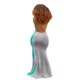 Summer Backless Maxi Dress Sexy Spaghetti Strap Slim Dress Robe Leisure Girl Outfits Elastic Female Dresses Woman Vestidos