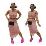 OJW030946 Multifunctional 2022 Hot Selling Women 2 Skirt Set Sexy Stylish Two Piece Summer Sets for wholesales