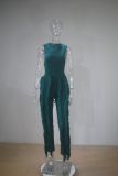 New Design Sleeless Bosysuit and Tassel Pants Set Two Piece Set Fringe Wide Leg Trousers Summer Spring Matching Set