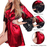 factory wholesale ladies summer thin sexy lingerie suit sexy lace large size pajamas skirt