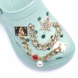 New Brand Shoes Charms Designer Croc Charms Bling Rhinestone Girl Gift Glow Clog Decaration Metal Love Butterfly Accessories