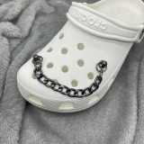 New Metal Chains Croc Charms Designer Cool Shoe Decoration Charm for Croc Jibb Clogs Children Kids Boy Women Girls Gifts