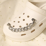 Hole Slides Slippers Family Shoes Charm Chain