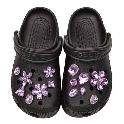 Cool Rhinestone CROC Charms Designer DIY Bling Gems Shoes Decaration Charm for Croc Jibb Clogs Kids Boys Women Girls Gifts