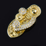 Free Shipping High Quality Metal Croc Shoe Charms Crown Letter Bling Clog Shoes Decorations Butterfly Rhinestone Accessories