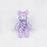 Shiny Colorful Bears Croc Charms Designer Bling Rhinestone Shoes Decaration Accessories for Croc Clogs Kid Boy Girls Women Gifts