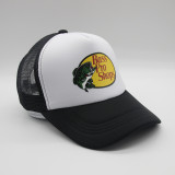 Bass pro shops printed mesh cap summer outdoor shade casual peaked cap trucker caps hats