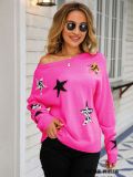 autumn and winter new fashion large size women's knitted sweater sweaters