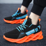 plus size men's shoes summer sports shoes flying woven mesh blade men's trend casual shoes breathable running shoes