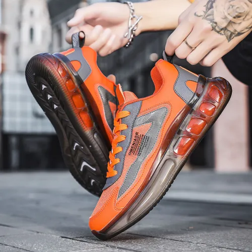 Summer light jelly popcorn bottom mesh shoes men's breathable cold stick sports shoes four seasons running shoes