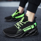 plus size men's shoes summer sports shoes flying woven mesh blade men's trend casual shoes breathable running shoes