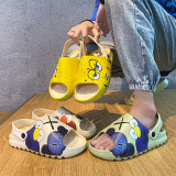 summer new casual beach thick-soled slippers tide couple cute net red slip-on shoes boys sandals