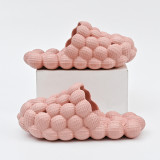 Summer Bubble Slippers Tie Dye Women Men EVA Slides With Charms Platform Foam Sandals Flats Fashion Message Designer Shoes