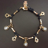hot selling classic Fatima palm bracelet hand-woven Turkish devil eye eye bracelets