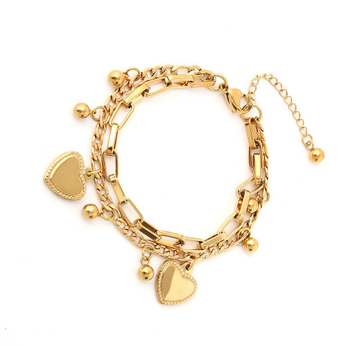 best-selling jewelry Simple niche design ladies bracelet ins high-end double-layer love bracelet