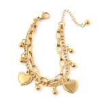 best-selling jewelry Simple niche design ladies bracelet ins high-end double-layer love bracelet
