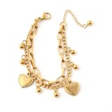 best-selling jewelry Simple niche design ladies bracelet ins high-end double-layer love bracelet