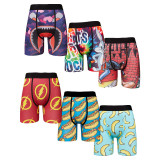 Long-term spot dedicated to continuous code breathable sports tight printing underwear tide brand boxers boxer