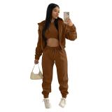 women's clothing hooded sweater long-sleeved sports and leisure suits