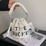new fashion all-match high-quality texture plush portable bucket shoulder messenger bag handbags
