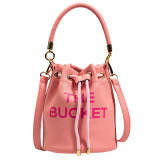 new summer trend letter bucket bag MJ lady bags simple trend single shoulder messenger bag handbags