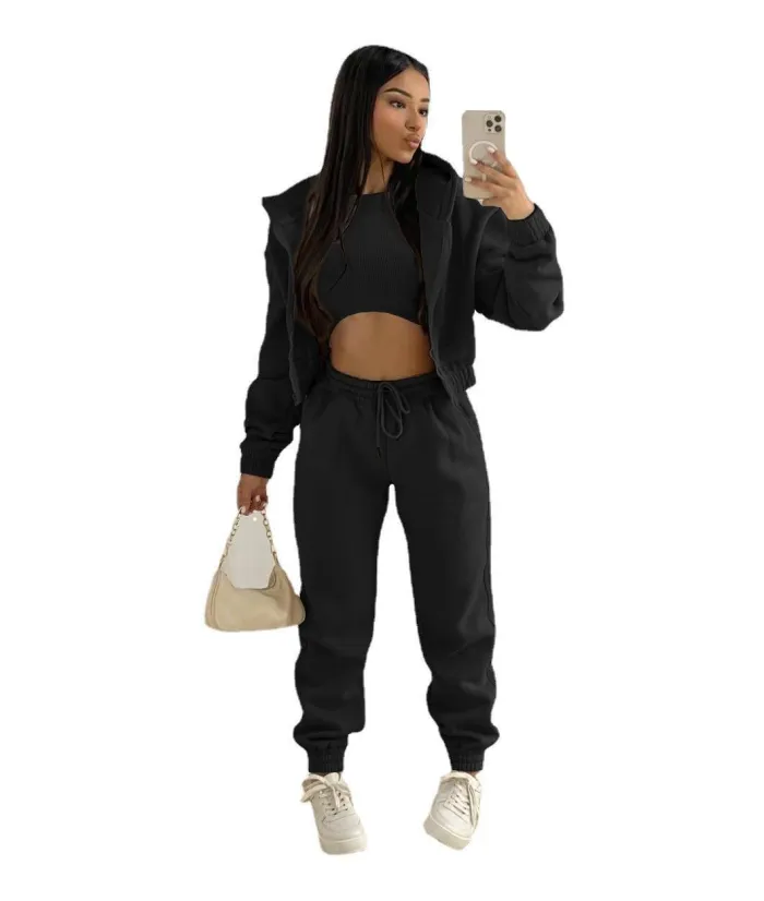 women's clothing hooded sweater long-sleeved sports and leisure suits
