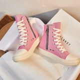 New spring New style single shoes zipper adult women canvas women's casual shoes sneakers