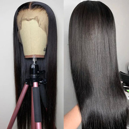 human hair front lace real hair wig headgear female factory direct supply 13*4 Lace front wigs