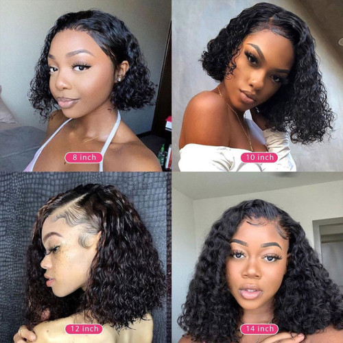 Human Hair curly Lace Front Wigs Female 13*4 Lace Front Wigs