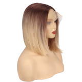 hot sale front lace ladies middle points inner buckle color straight hair 13*2.5 headgear front lace headgear