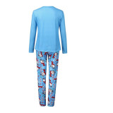 women's clothing Christmas parent-child suits home printing Christmas pajamas two-piece women's